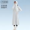 Sunscreen Clothing Women's 1011 Summer New UV Protection Ice Silk Dress Color Printing Long Sunscreen Clothing Long Dress