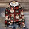 Cappotto da uomo in peluche caldo con stampa maglione in pile cappotto casual maglione tascabile cappotto autunno inverno