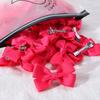 5Pcs/Set Solid Hairpins for Baby Grosgrain Ribbon Bows Hair Clips Boutique Handmade Headwear Girls Baby Hair Accessories