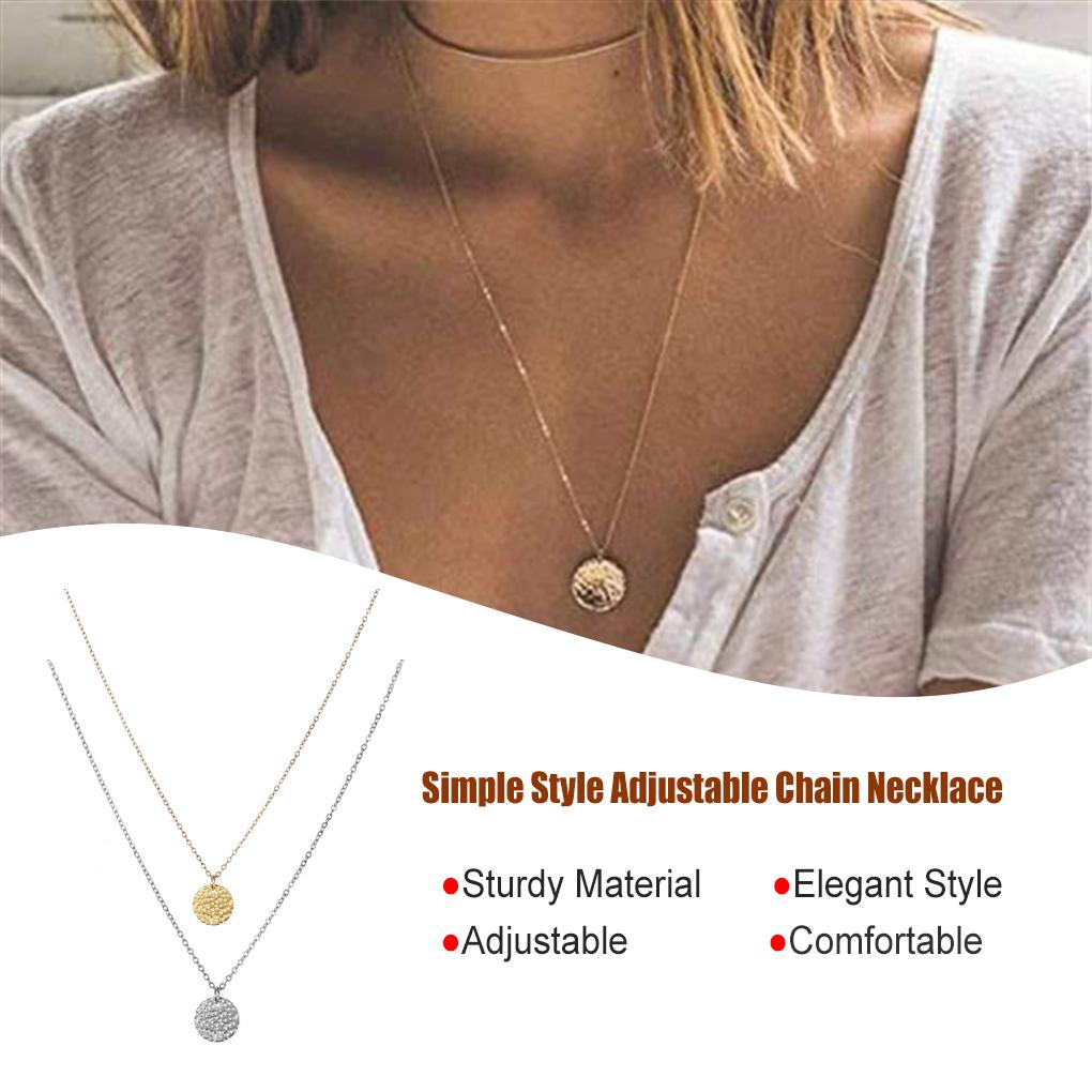 Chain Necklace Stainless Steel Aesthetic Jewelry Dainty Hanging Pendants Universal Valentines Day Chokers Necklaces for Women