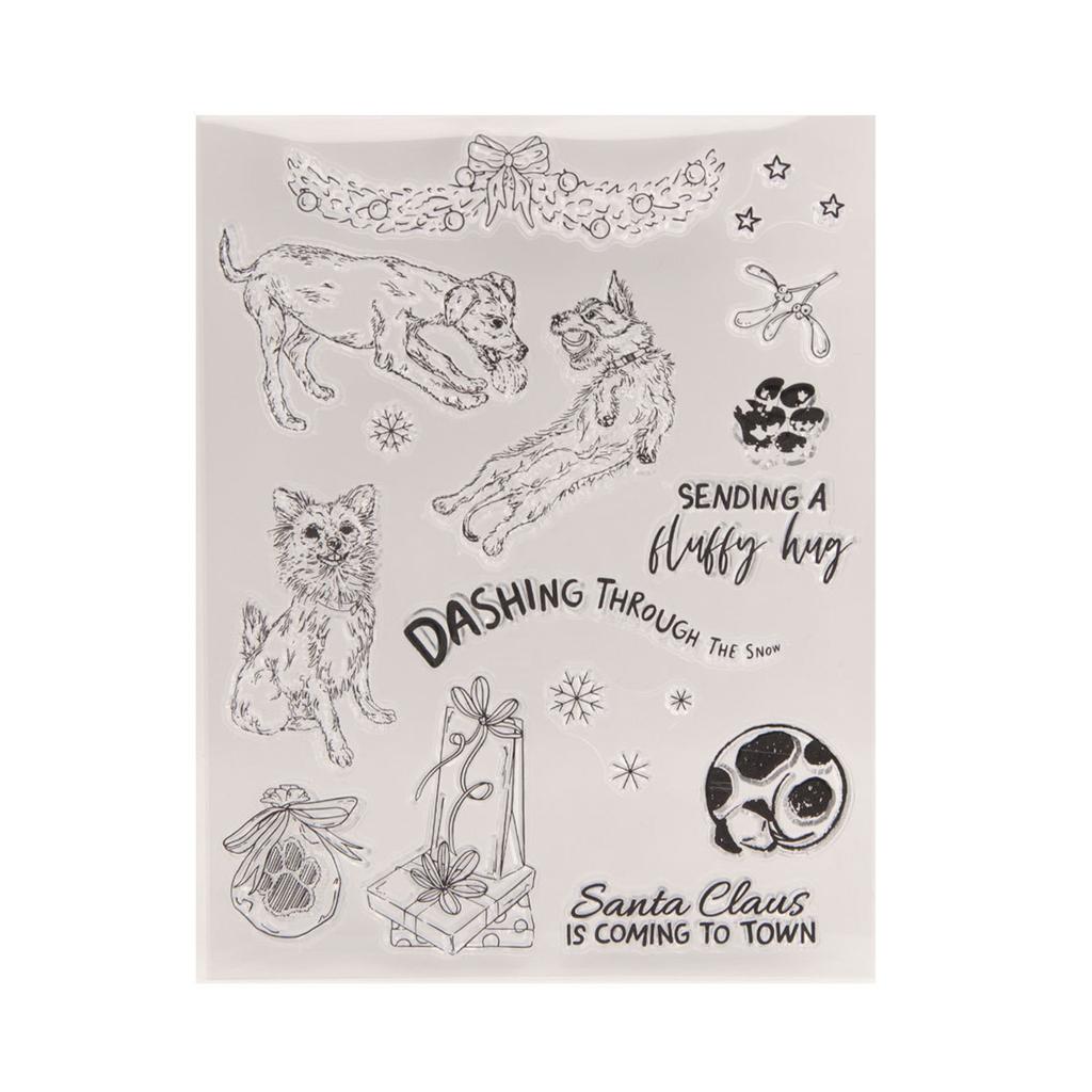 Christmas Animal Silicone Clear Stamps for Card Making Scrapbooking Embossing DIY Craft Album Rubber Seal Stamps Decor
