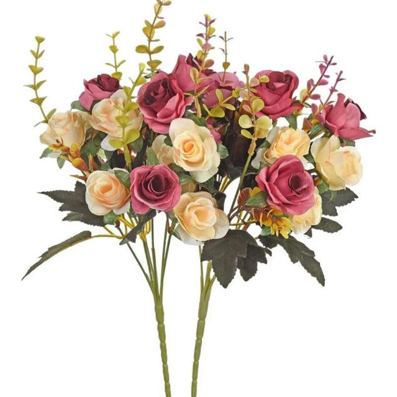 Artificial Flowers Silk Fake Plants UV Resistant Home In/Outdoor Garden Decor