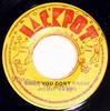 7inch Record DELROY WILSON  Baby You Dont Know  Youve Been G NONE Jackpot Jamaica Reggae Ska  Dub Used