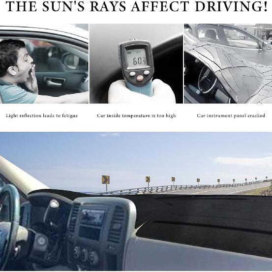 Dash Cover For Chevy Silverado 2007-2013 Accessories Dashboard Cover Mat For GMC Sierra SL/SLE/WT 2007-2013 Models With Two Glove Boxes Flannel Dash