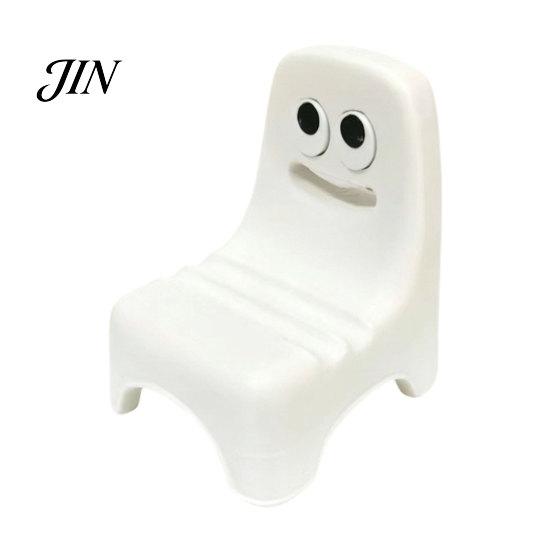 Small Mobile Stand 3D Printed Phone Holder, Ghost Chair Shape Compact Stand, Smiling Face Portable Anti-Slip Decorative for Home Office Travel