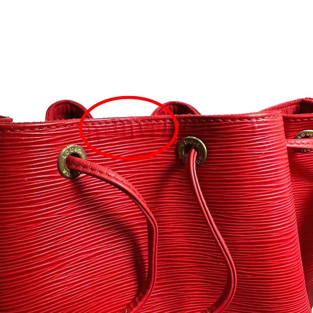 Louis Vuitton Borsa a tracolla tipo coulisse Epi Pelle Epi Rosso Castaliano M44107 Usata