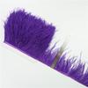 1Meter/Lot 10-15Cm Ostrich Feather Fringe Trim For Crafts Plumas Ribbon For Needlework And Handicrafts Feather Dress Accessories