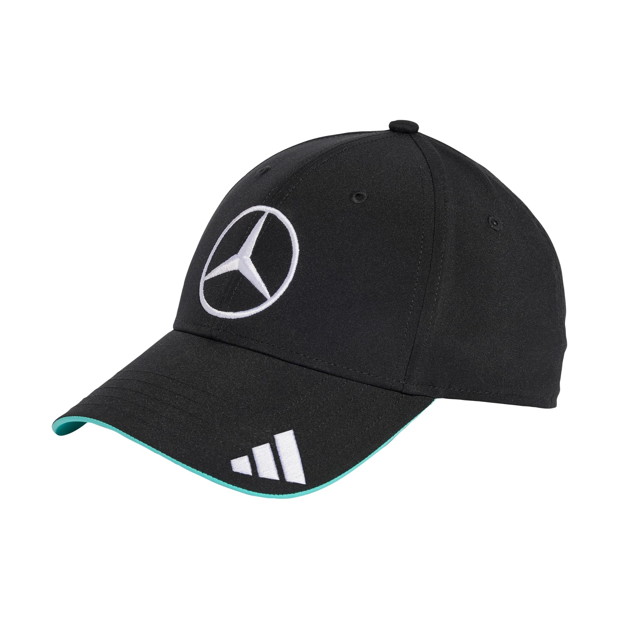 

Adidas Mercedes AMG Petronas Formula One Team Baseball Lightweight Metal Cap, Badge, RF972, Men s, Black/White (JW6267)