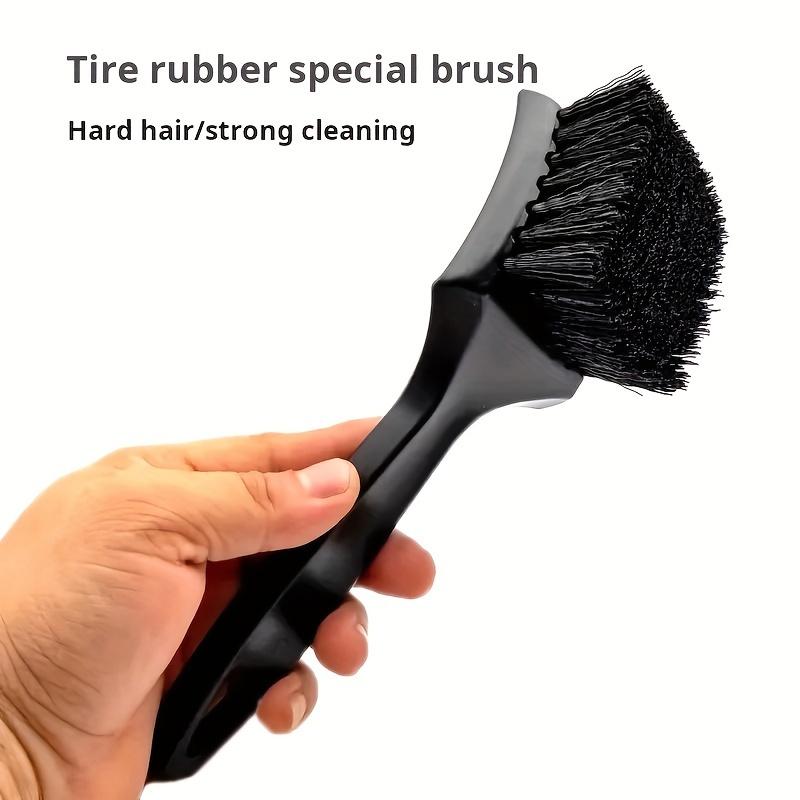 Car Tire Brush - Soft Bristles Long Handle Wheel Hub Cleaner for Auto Cleaning