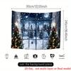 1Pcs Christmas Snow Forest Scene Garage Decoration Background Xmas Backdrop Decorations For Photo Studio Photo Booth Party