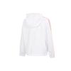 Adidas Striped Colorblock Drawstring Hooded Jacket Women Outerwear White HT8752