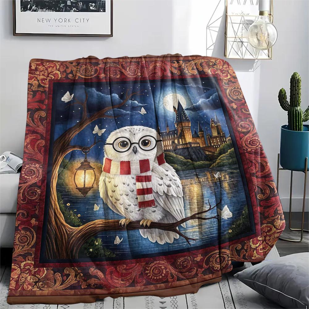 1 Pezzo Coperta in Flanella con Stampa Cartone Animato, Alta Qualità Confortevole per Tutte le Stagioni, Decorazione per la Casa, Calore e Comfort, Perfetta per Regalo di Natale Compleanno