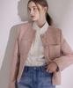 Ava Molli Slim-Fit Single Tweed Jk (Pink)