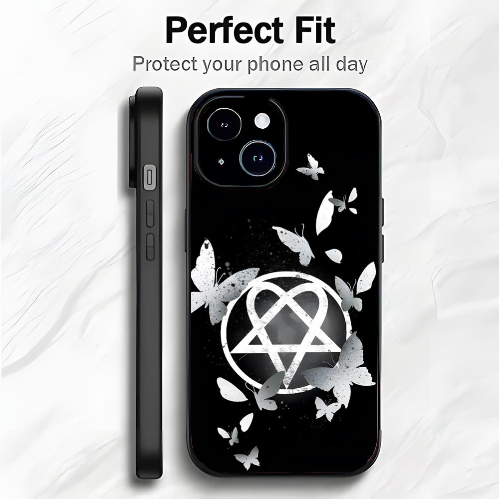 Dark Band HIM H-His Infernal Majesty Phone Case Phone Case Soft Packaging Lightweight For iPhone17 16 15 14 13ProMax