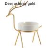 Nordic Creative Ceramic Ashtray Fashion Personality Living Room Office Decor Large Deer Small Deer Rabbit Flamingo Reindeer