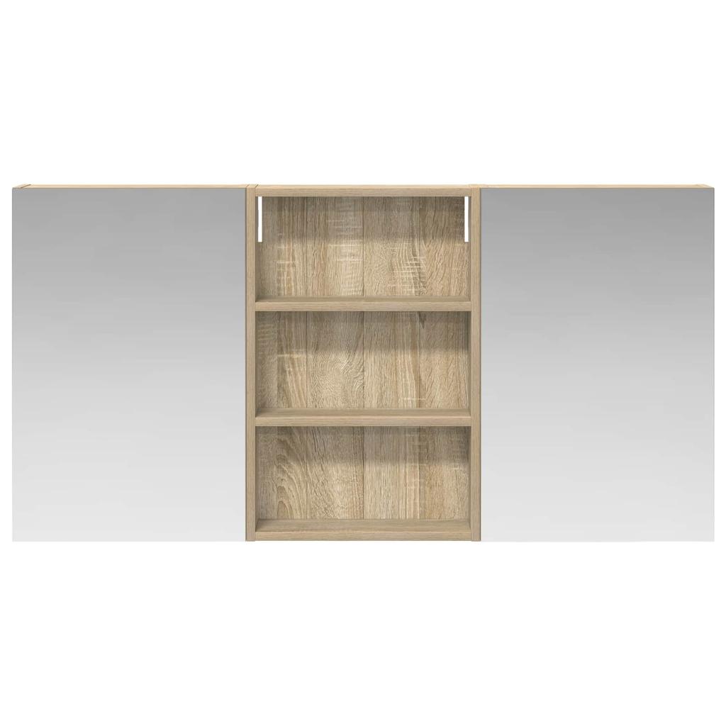 Bathroom Cabinet Set 3 Pcs 120 X 10.5 X 60.5 Cm Particleboard