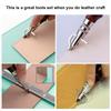 7 In 1 Multifunction Edge Beveller Groover Handle Leather Creaser Edge Trimming Tool
