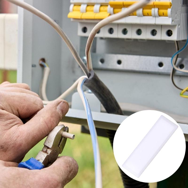 50Pieces Multipurpose Single Gang White Brushplate Wall Covers Portable Accessory for Concealing PZ30 and Speaker Wire