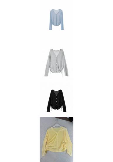 Women's Slimming Drawstring Summer Cardigan - Lightweight, Versatile Knit Outerwear