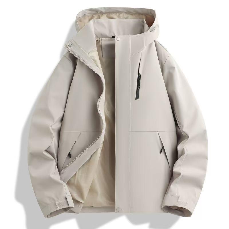 Unisex 3-in-1 Detachable Fleece-Lined Waterproof Windproof Outdoor Jacket Hiking Camping Skiing Fall Winter