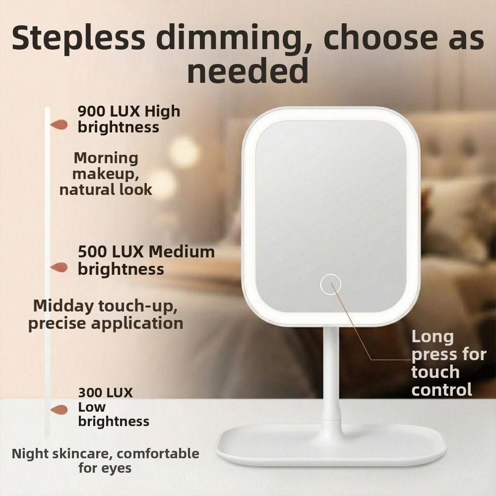 Portable Intelligent Makeup Mirror Luminous Makeup mirror  for Women's Bedroom Dressing Table