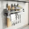 Multifunctional WallMounted Utensil Rack Screwless Installation Holder
