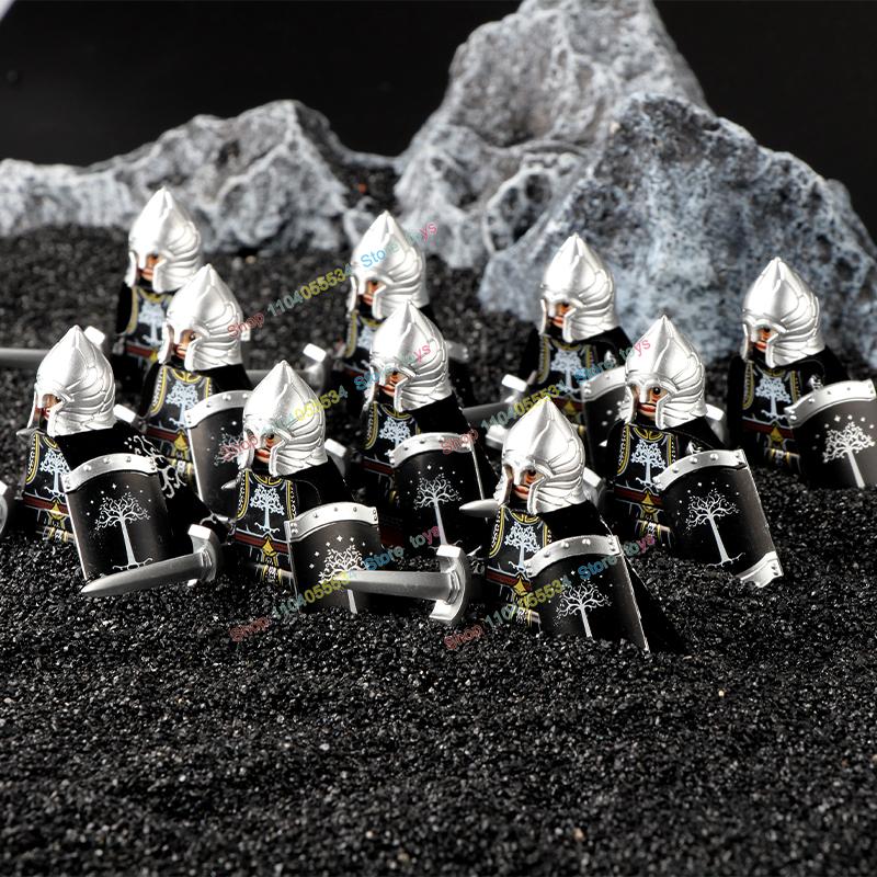 Movie Series Orc Uruk-hai Army Action Figures Mini Bricks Doll Assemble Building Blocks MOC DIY Toys for kid gift