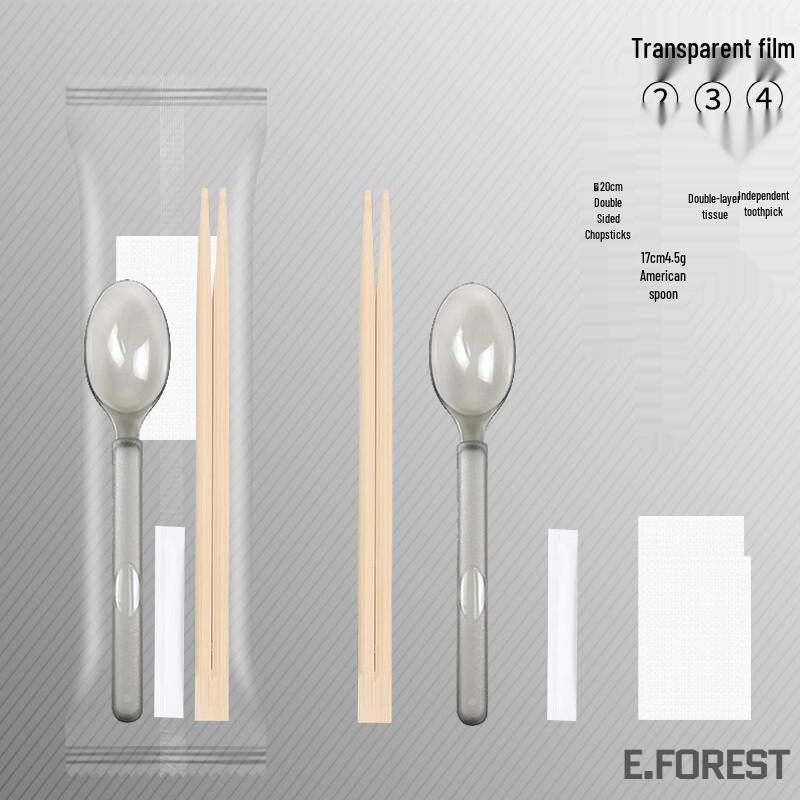 4-Piece Disposable Cutlery Set
