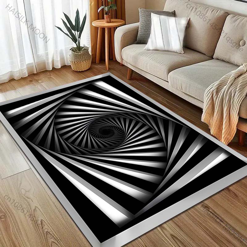 

Ковер с 3D-печатью, создающей оптическую иллюзию, для гостиной, спальни, под диван, придверный коврик, домашний декор, коврик для зонирования, прочный, нескользящий, напольный коврик большого размера 40x60cm (16x24in)