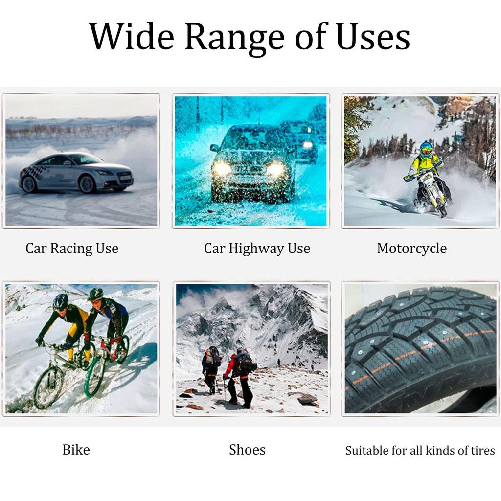100pcs 14mm Heavy-Duty Universal Carbide Snow Driving Tire Accessories for Cars, Trucks, Forklifts, and Off-Road Vehicles