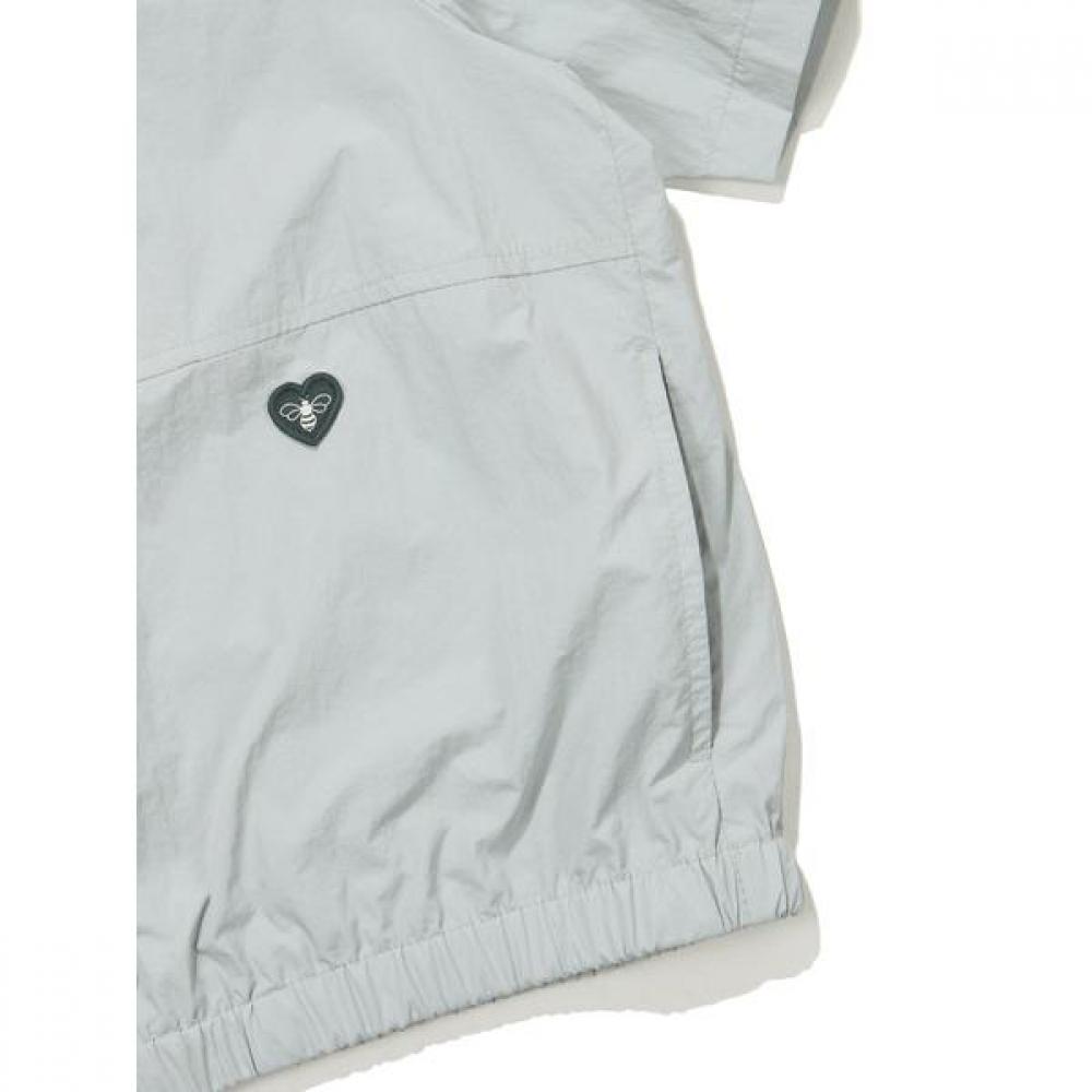 Women S Anorak   Sailor Collar Short Sleeve  Khaki 