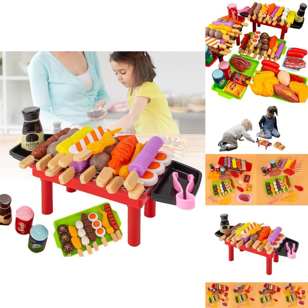 Colorful Barbecue Pretend Play Food Kids Toy Set For Imaginative Kitchen Fun