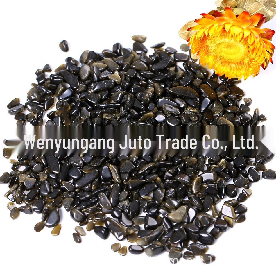 Natural Obsidian Crushed Stone for Home Decor and Educational Uses