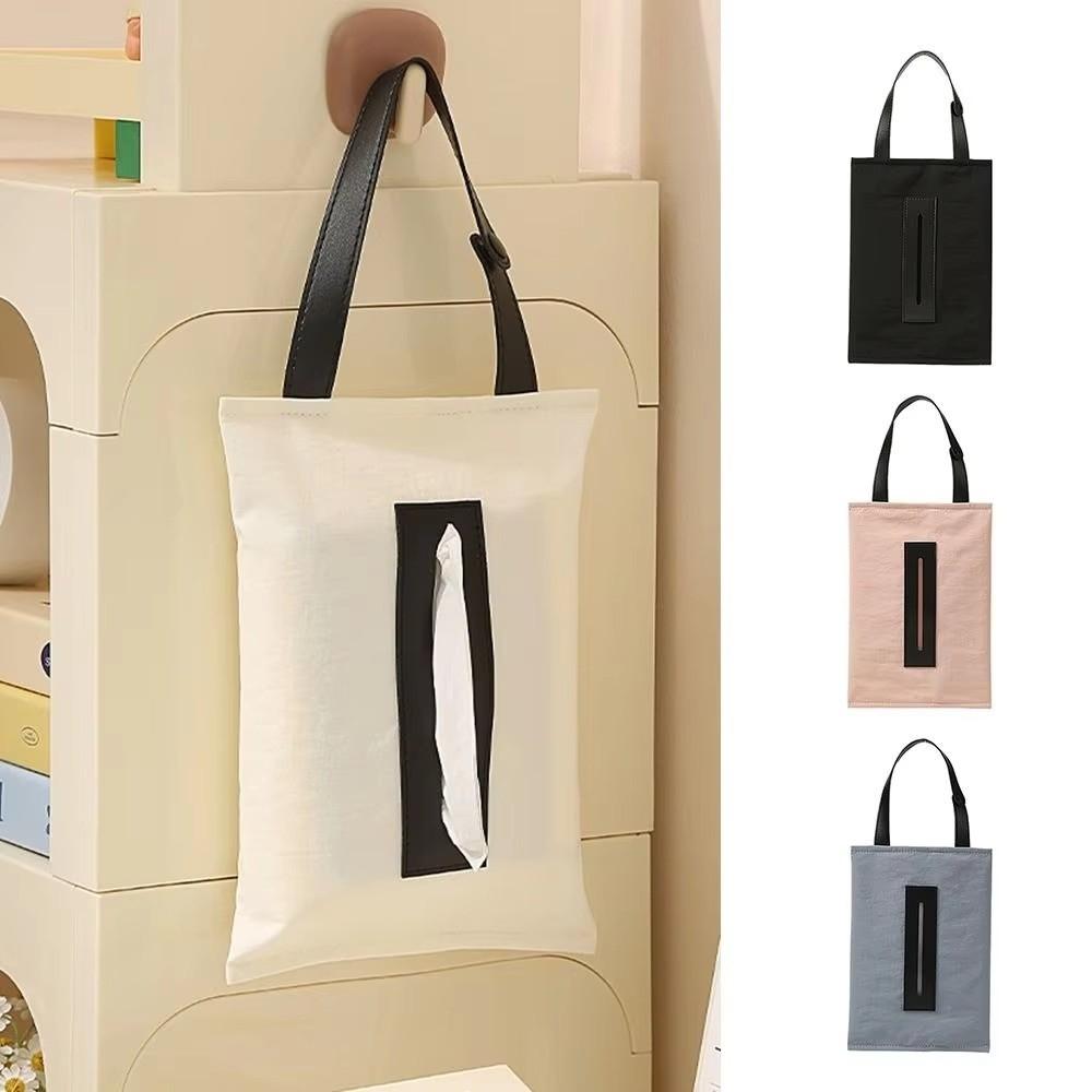 Foldable Wall Mounted Tissue Bag Reusable Car Tissue Dispenser Car Interior Accessories
