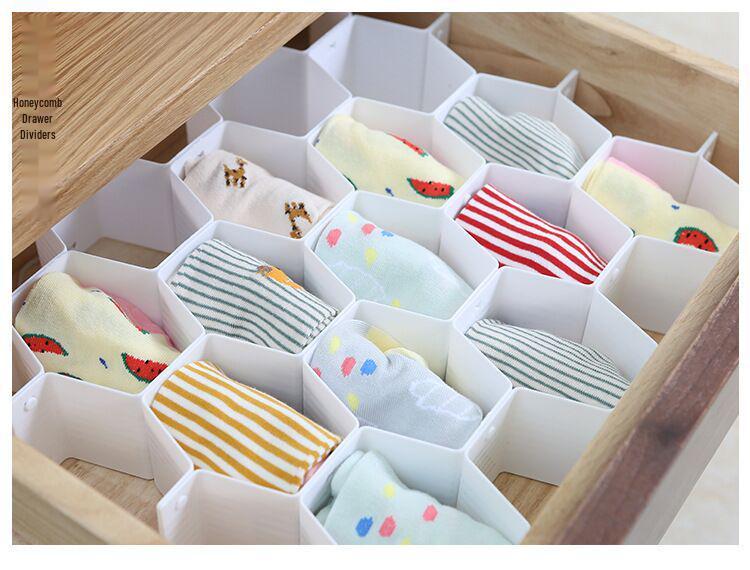 

Сделай сам органайзер для ящиков и разделители в виде пчелиных сот Honeycomb Geometry белый