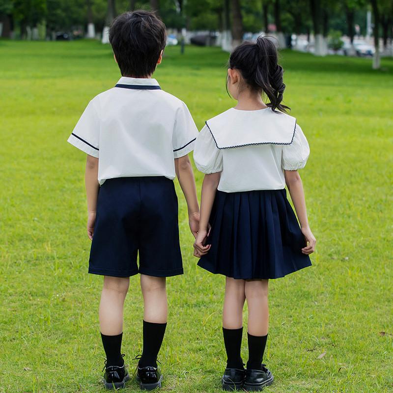 Soft Cotton Kindergarten Graduation Outfit For Boys And Girls Stylish Two-piece Set