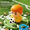 Press Decompression Toy Squeeze Football Squeeze Toy Football Player Pinch Toy  Buckle Ornament