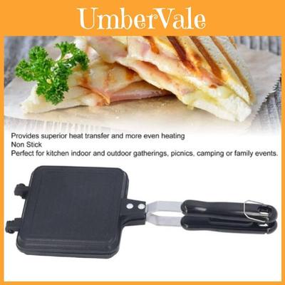 Sandwich Maker Pan With Nonstick Aluminum Griddle For Breakfast And Snack Preparation