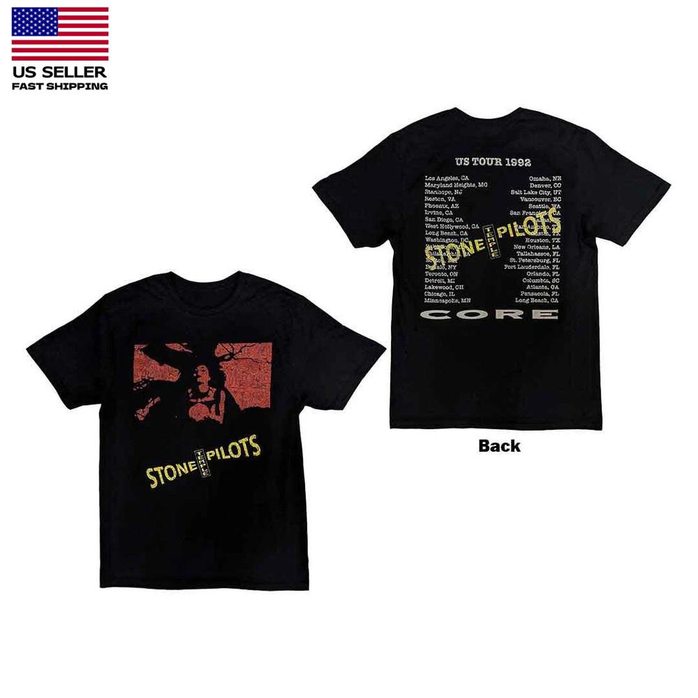 New Apparel Stone Temple Pilots Core US Tour  92  Black New Unisex T-Shirt L