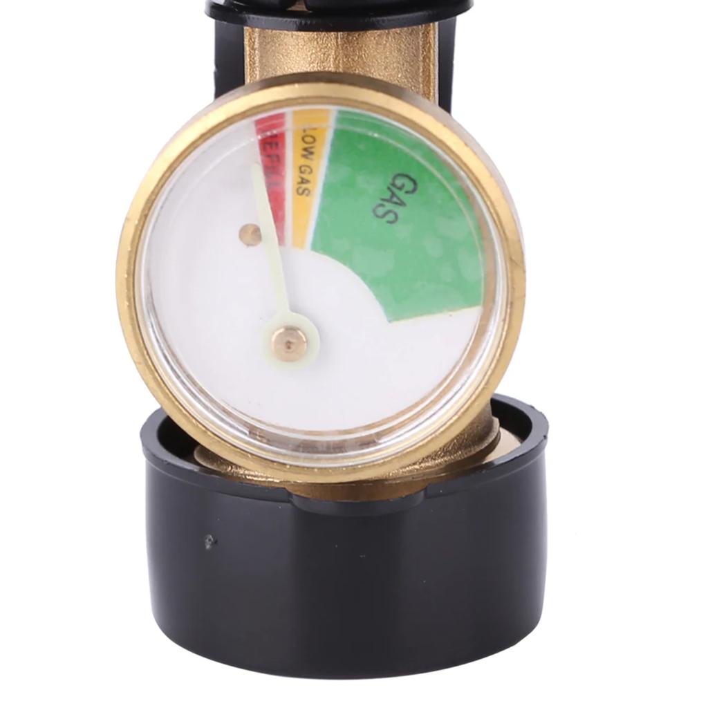 High Pressure Propane Regulator Fitting Gas Stove Connector Kit Brass Pipe LPG Bottle Adapter Propane Tank Level Indicator