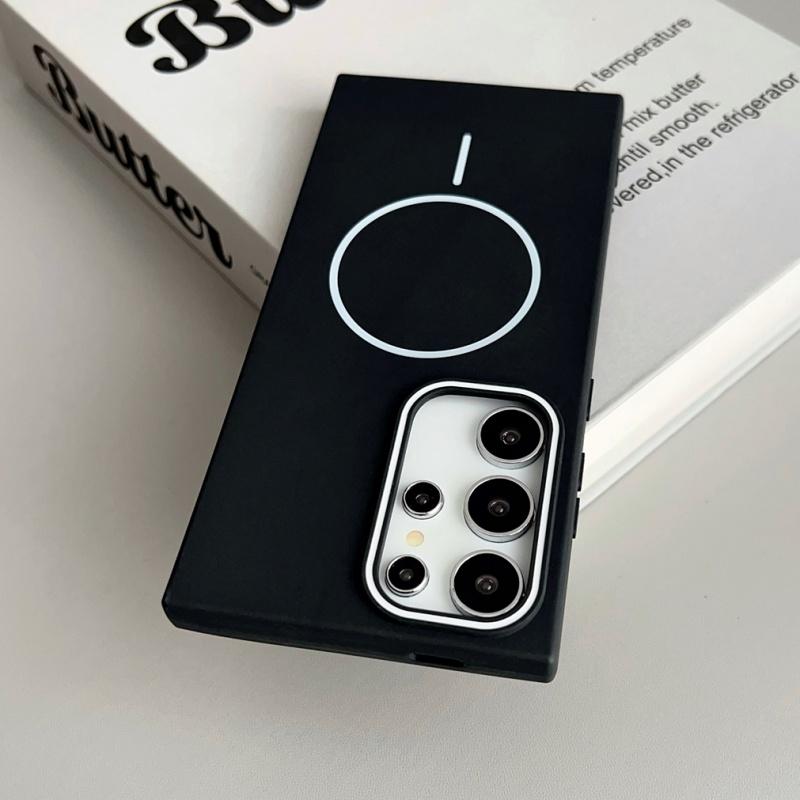 Magnetic Soft TPU Case For Samsung Galaxy S25 Ultra S24 Plus S23 FE S22 A56 A36 A26 A16 A55 A35 A26 A24 A16 A14 A12 A05 Cover