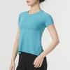 Under Armour Solid Color Slim Fit Comfortable Breathable Casual Short Sleeve T-Shirt Women Tops Light-Blue 1361926-476