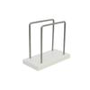Wooden Base Napkin Paper Holder Standing Non-slip Tissue Storage Rack Vertical Space-saving Tissue Dispenser Stand Dining Room