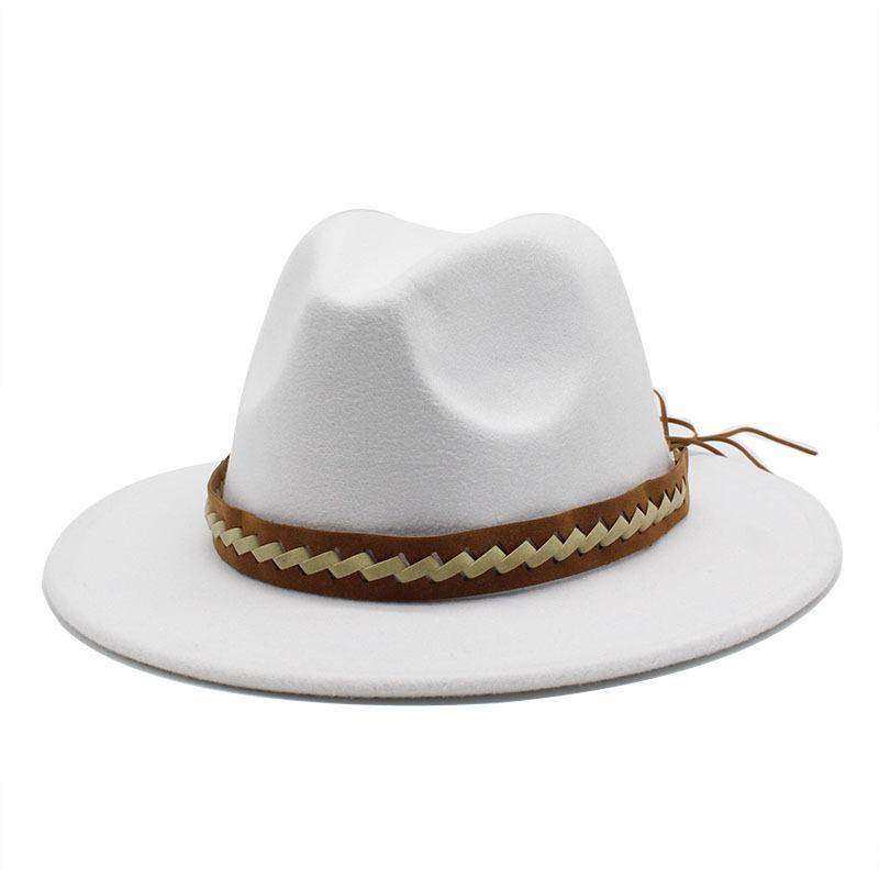 Men'S And Women'S Woolen Hats, Felt Hats, British Casual Jazz Hats, Gentleman'S Top Hats