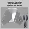 Motorcycle Wind Deflector Windshield For Motorcycle Streamlined Aerodynamic Design Headlight Protector For Gnat Deflection Rain