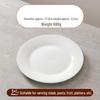 ZISIZ 11-inch White Ceramic Dinner Plate