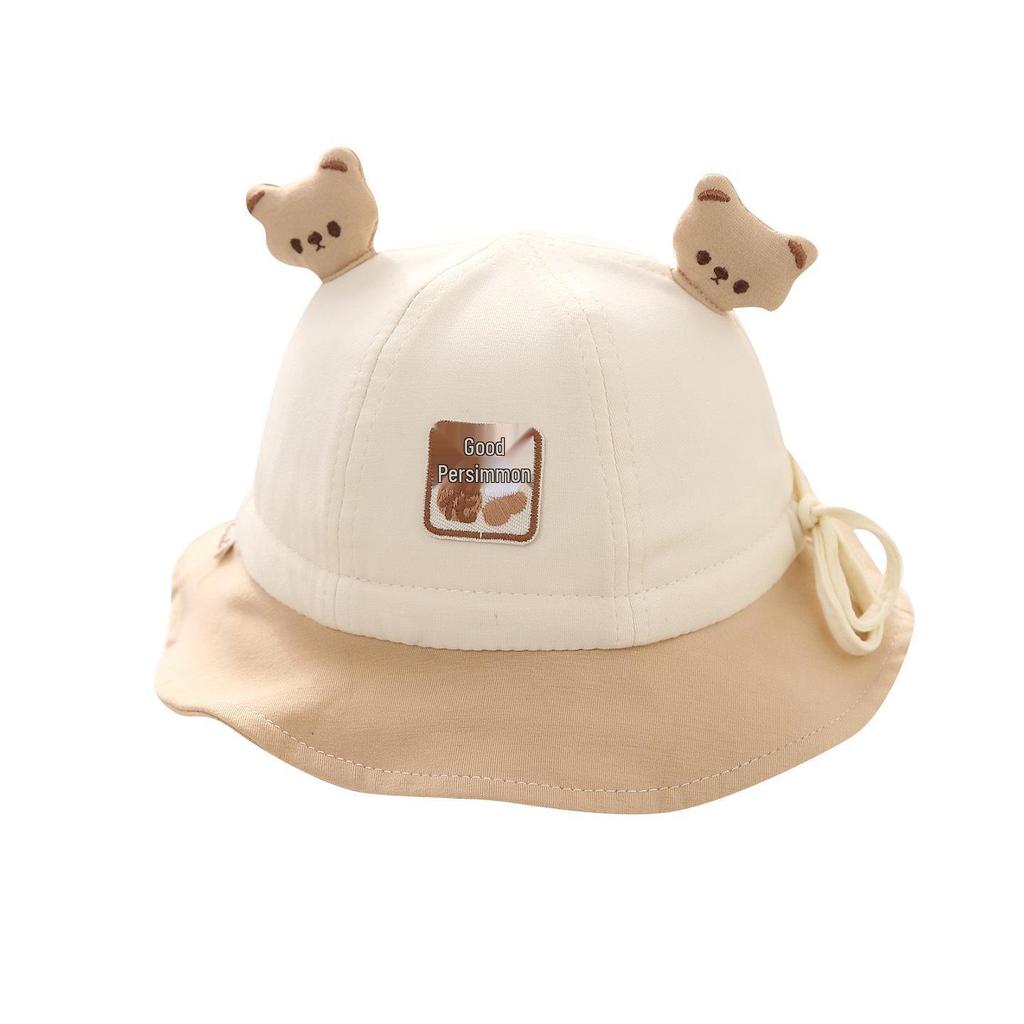 Adorable Bear Baby Sun Hat, Spring-Autumn Style for Newborns & Toddlers