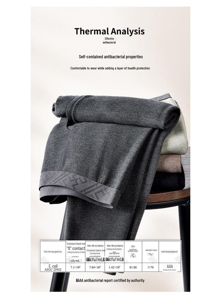 Superweiche Nahtlose Herren Thermohose - Plüschvelours & Dicke Seidenwolle, Perfekt für Herbst & Winter