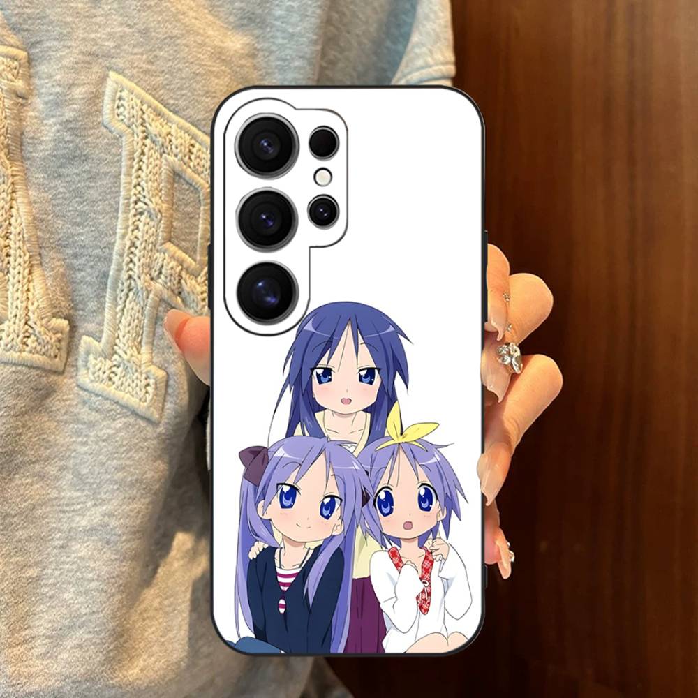 K-Konata Izumi Lucky S-Star Phone Case For Samsung S 24 Fe 25 Ultra Plus 20 Lite 21 30 22 23 24 22 Ultra 5G Fundas