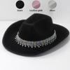 Wedding Gown Hat Solid Color Hat Musical Festival Hat Unisex Accessory Outdoor for Parties and Weddings